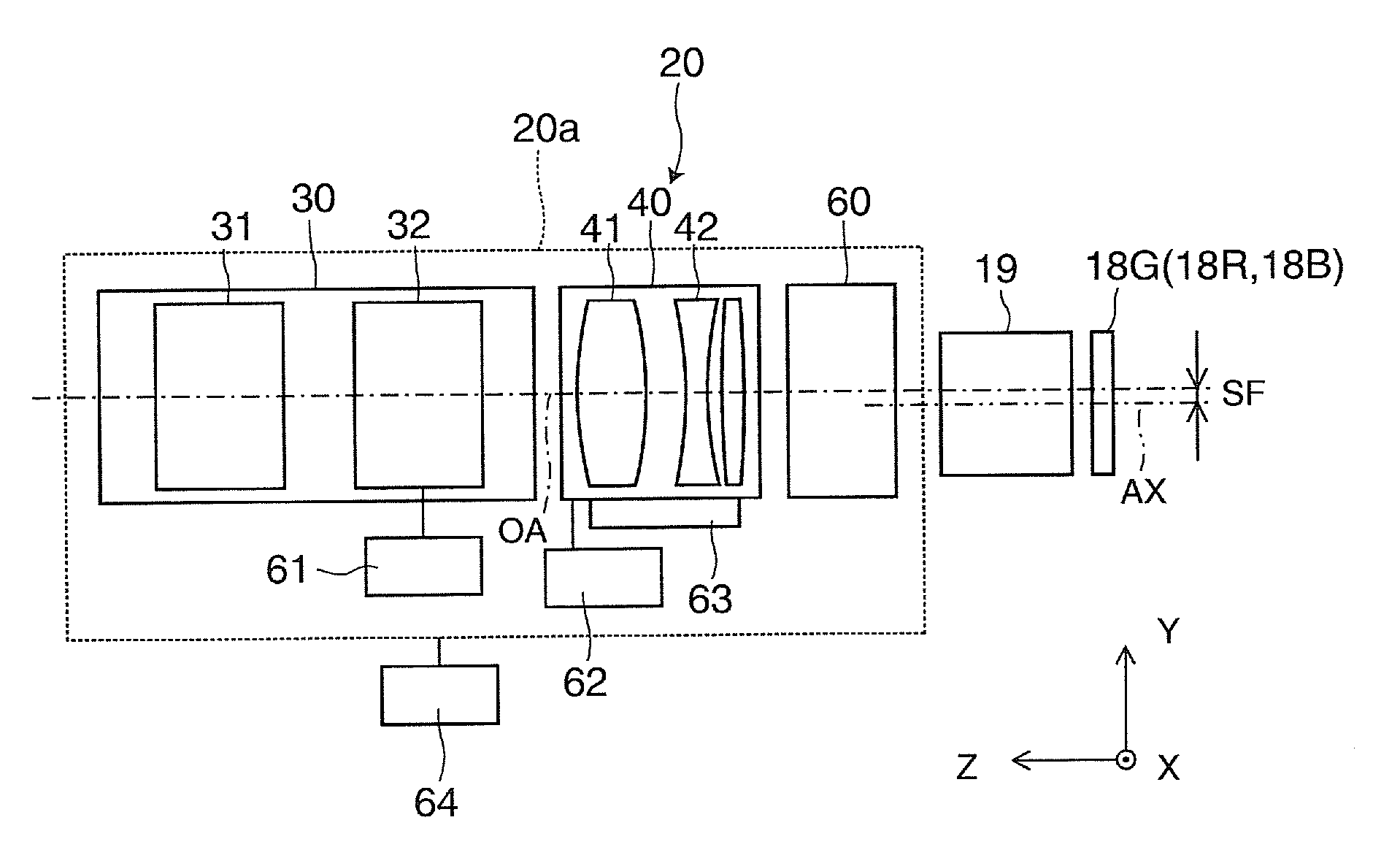 Projection optical system and projector including the same