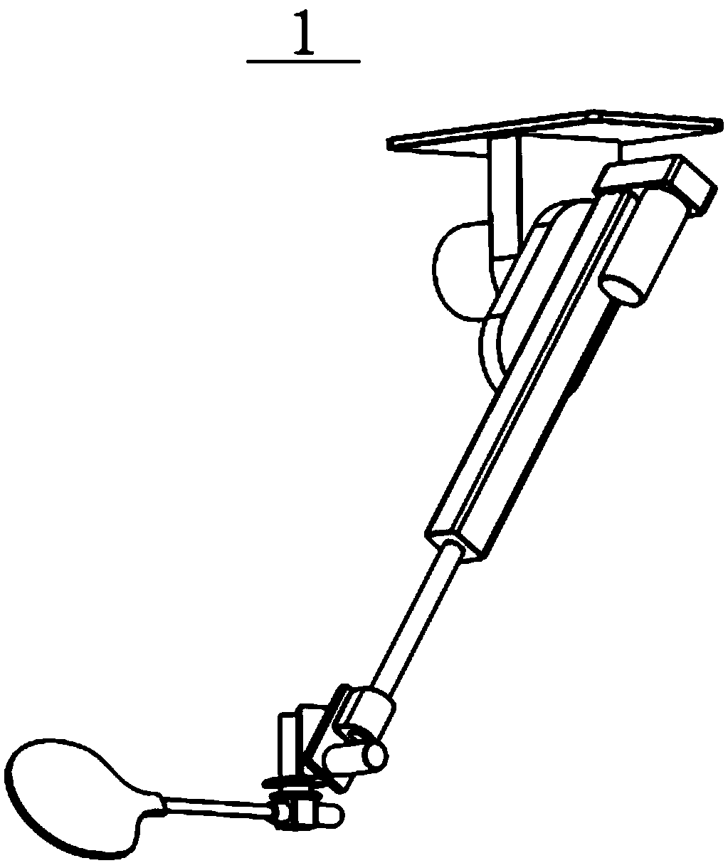Mechanical arm and table tennis robot comprising mechanical arm