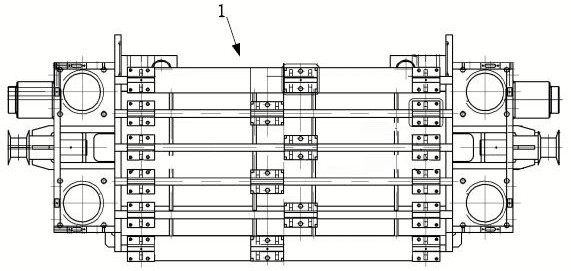 Machining and measuring method for space holes of continuous casting fan-shaped section frame