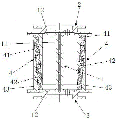 Passive damping device for solar panel