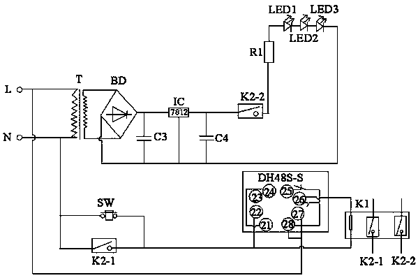 Incubator lighting circuit