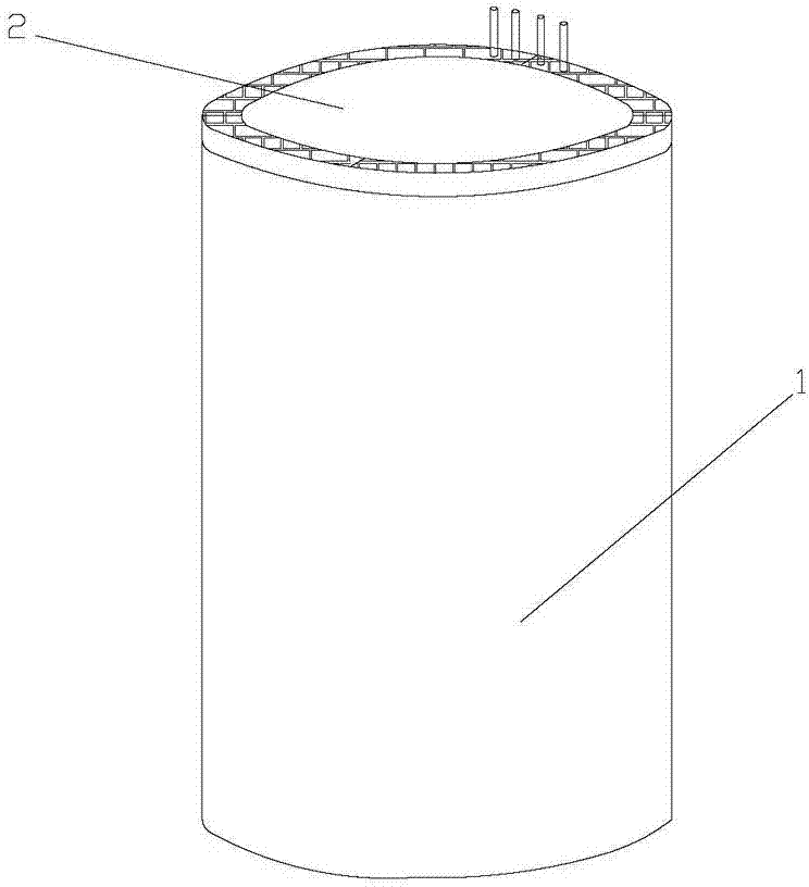 Buried heat storage tank