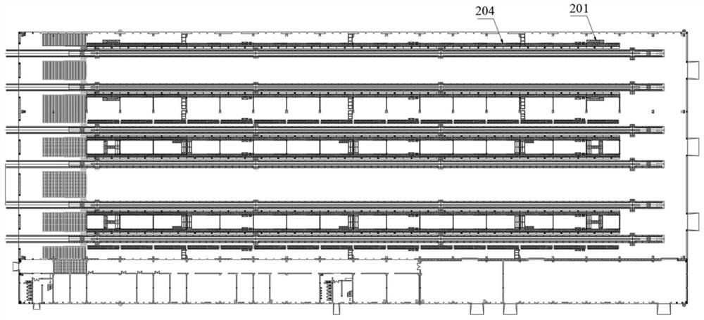 Safety interlocking system suitable for urban railway vehicle maintenance warehouse