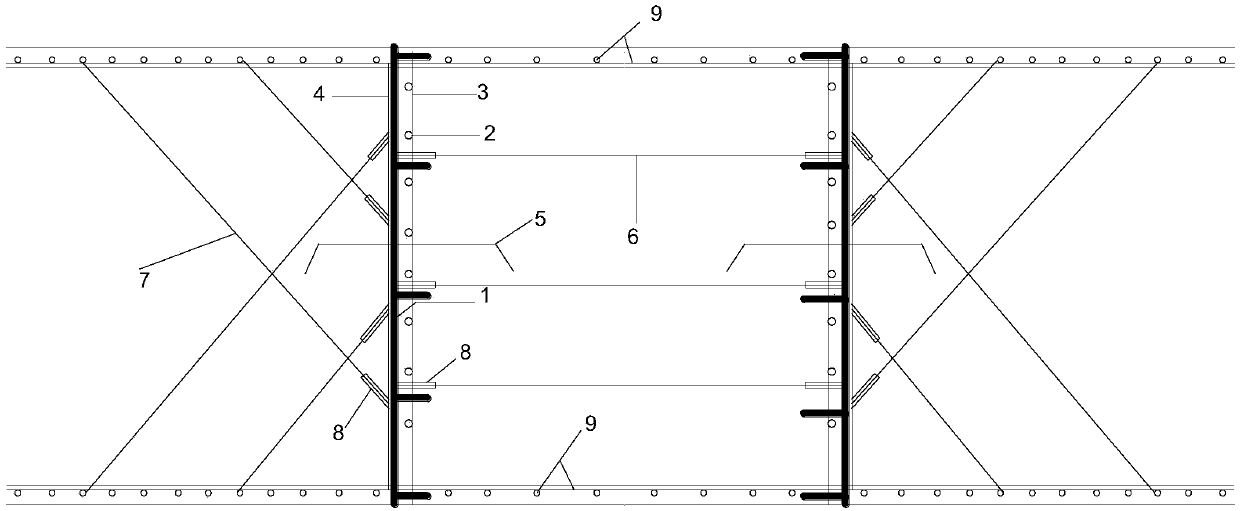 Basement-roof-post-pouring-belt pre-closing structure and construction method