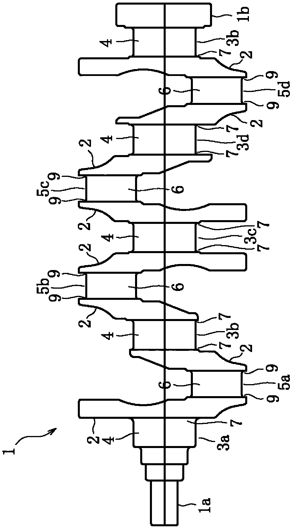 Manufacturing method of crankshaft