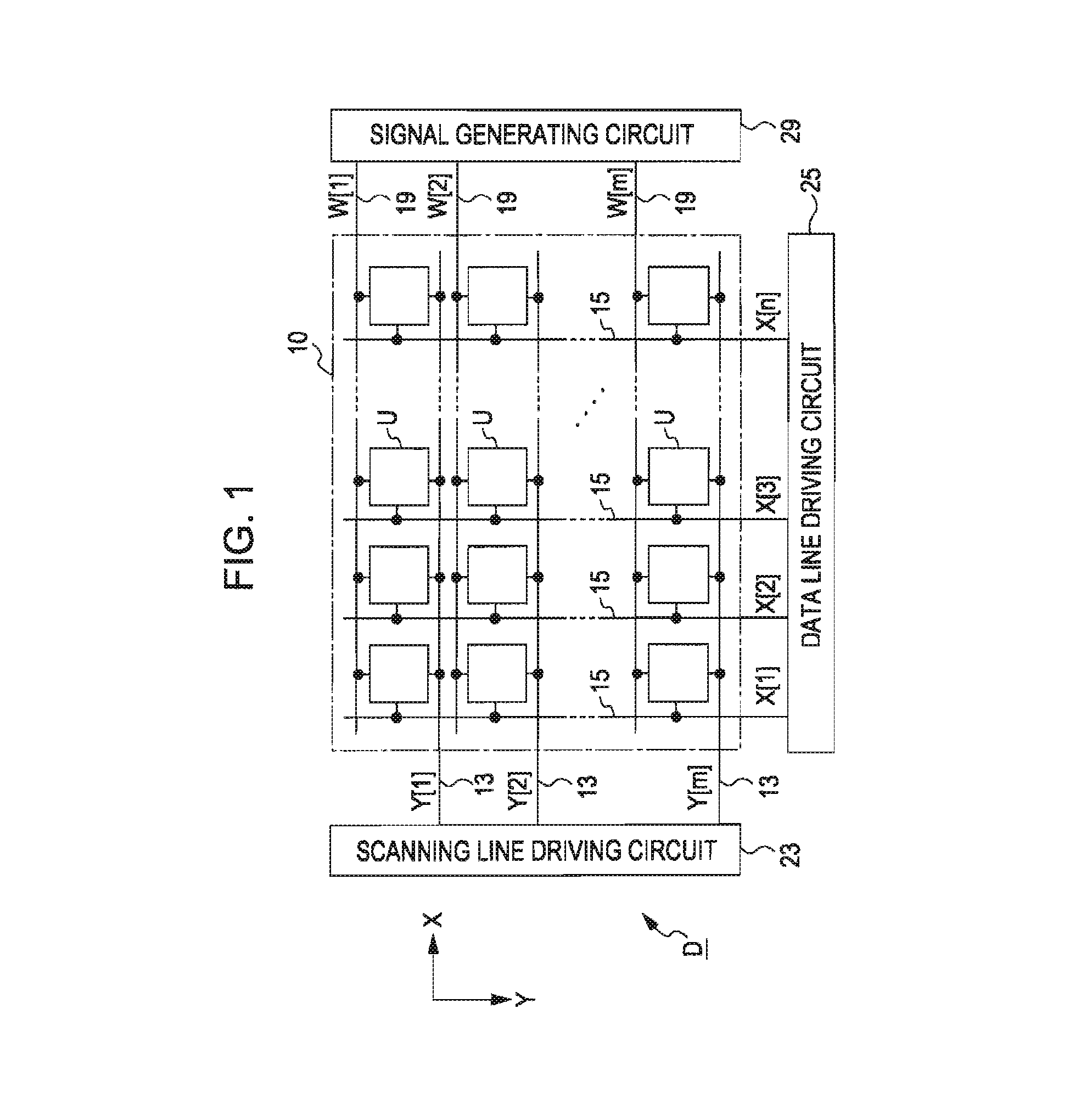Electronic circuit, electronic device, method of driving electronic device, electro-optical device, and electronic apparatus