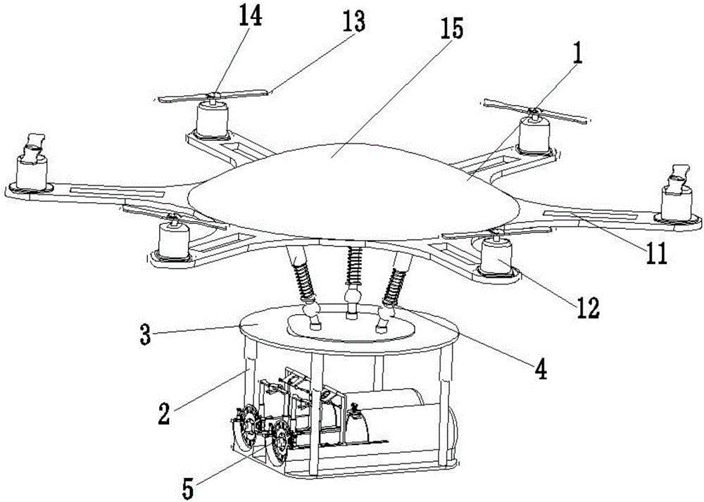 Fire rescue aircraft for communication line