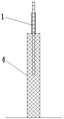 Rotary jet grouting bar inserting type mini pile construction method