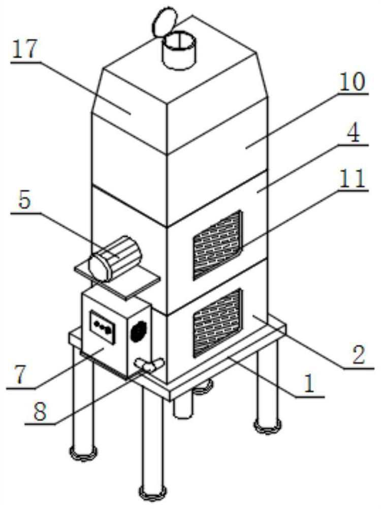 Chromic acid recycling treatment device for hard chromium plating production line