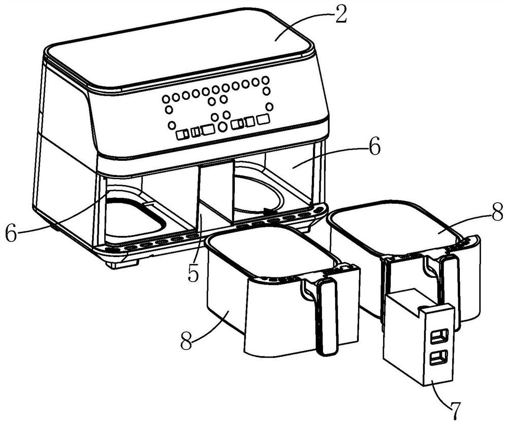 Multi-container type multifunctional air fryer