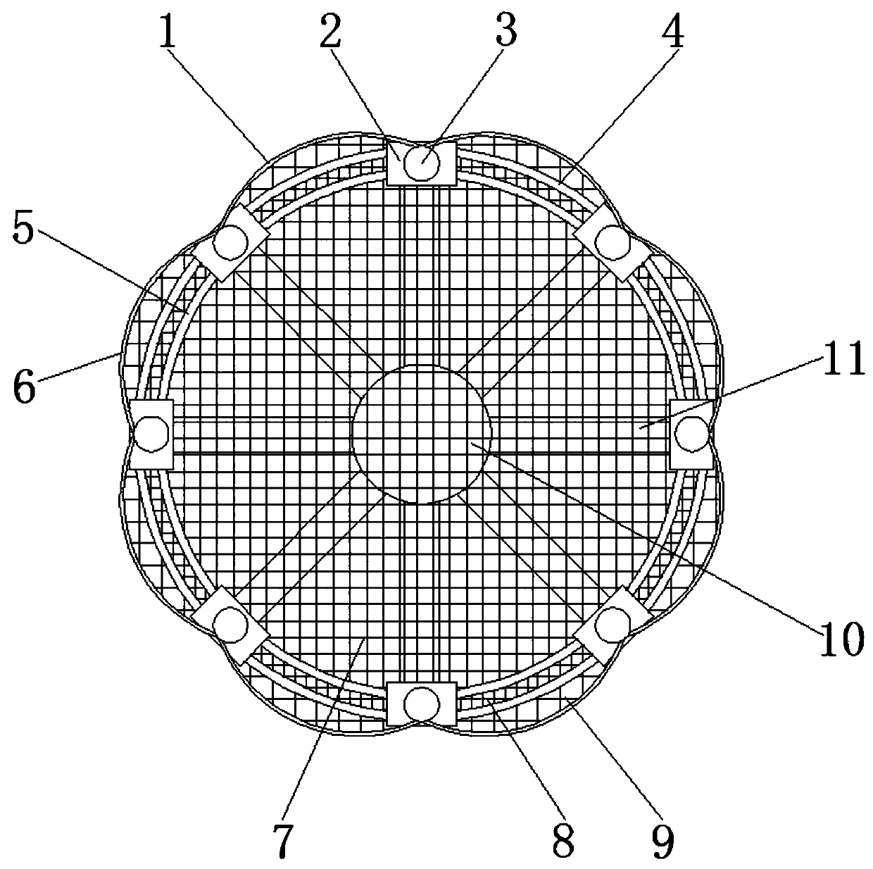 A fish blocking device based on paddy field fish farming