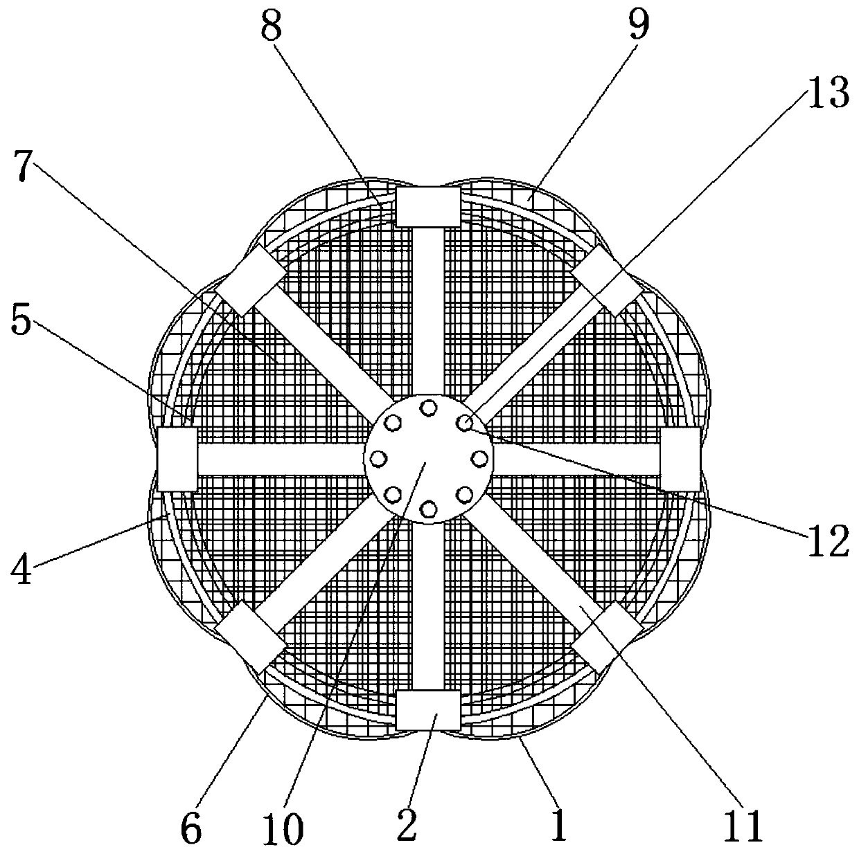 A fish blocking device based on paddy field fish farming