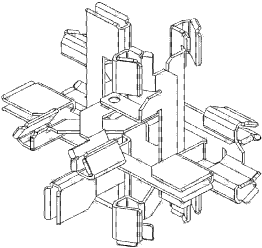 Interior structure of square socket