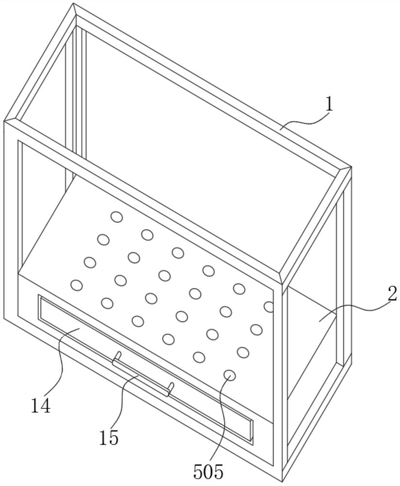 Textile machine frame capable of assisting in dust removal