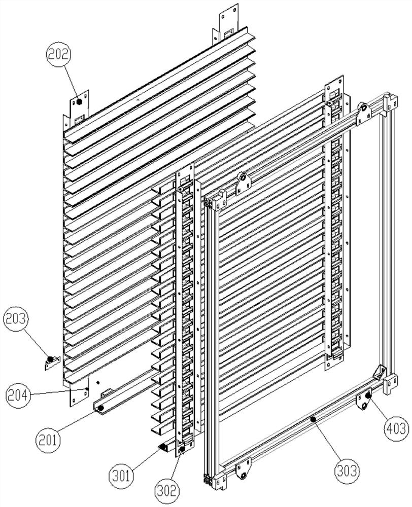 Universal type case material circulation frame