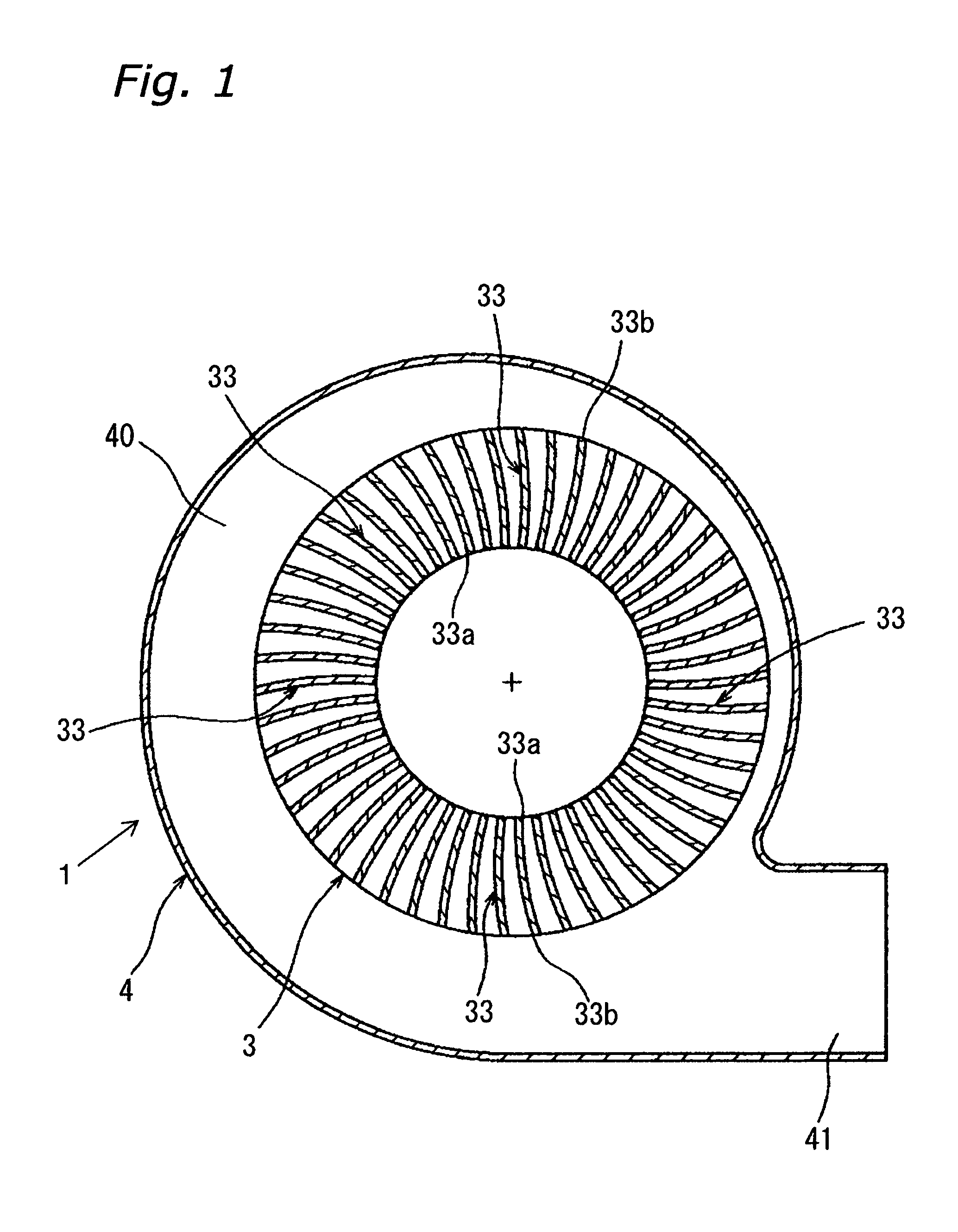 Multi-vane centrifugal fan