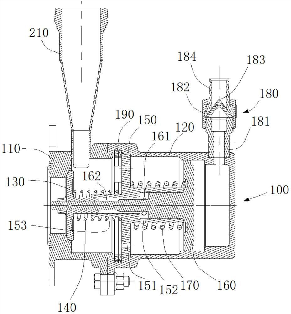 Dustproof air pressure follow-up control valve for aero-engine lubrication system
