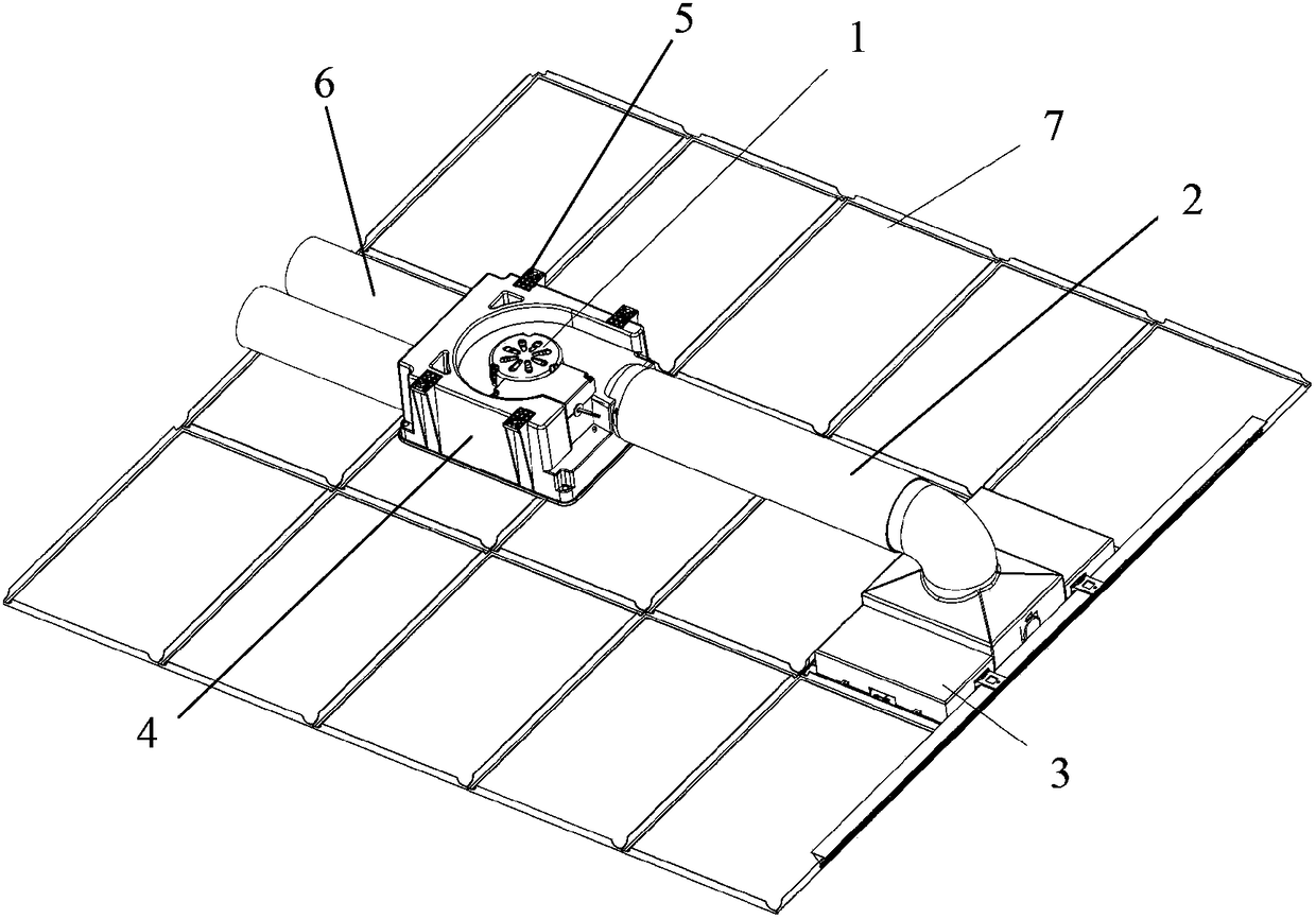 A fresh air device for kitchen integrated ceiling