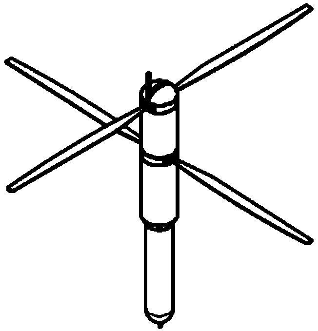Foldable coaxial reverse propeller unmanned aerial vehicle and striking method