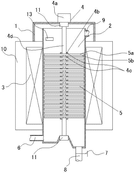 Electromagnetic iron-removing method and device