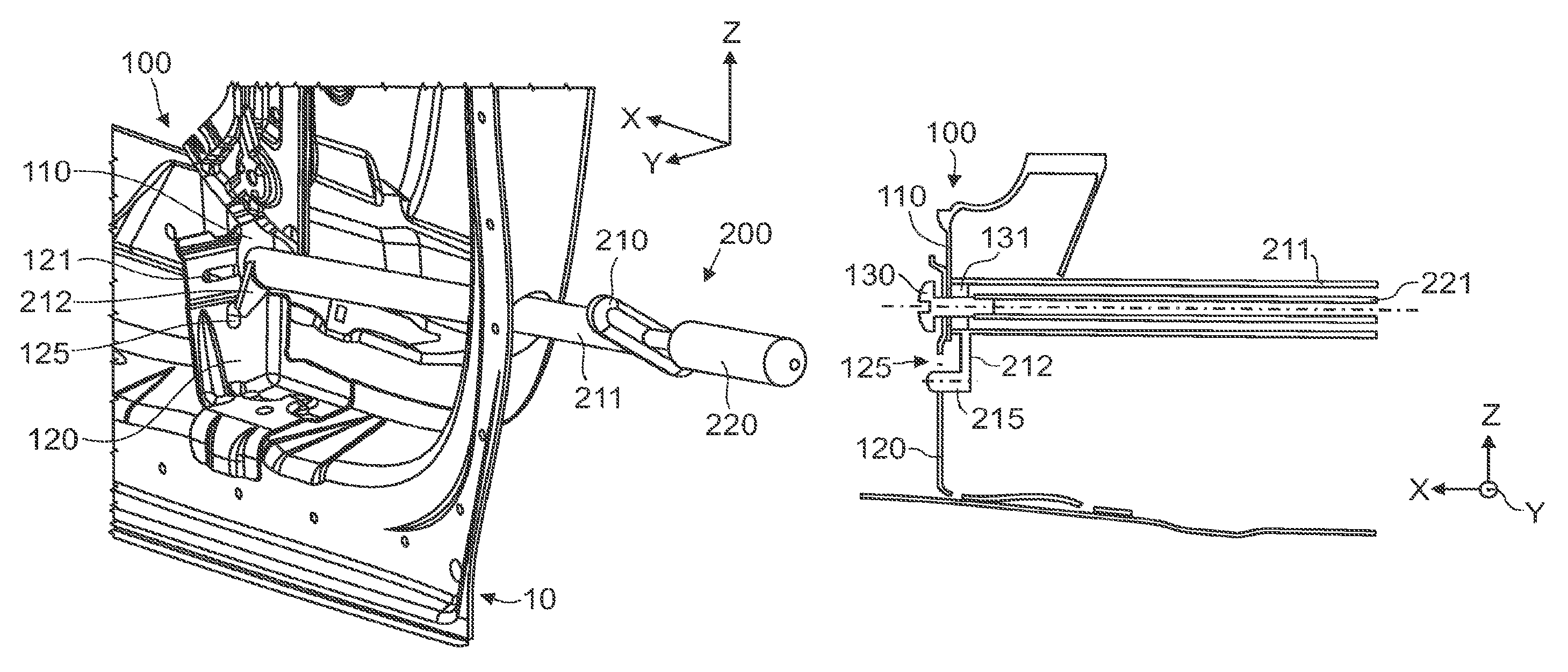 Device for adjusting and locking the position of a guide rail for a movable windowpane in a vehicle door