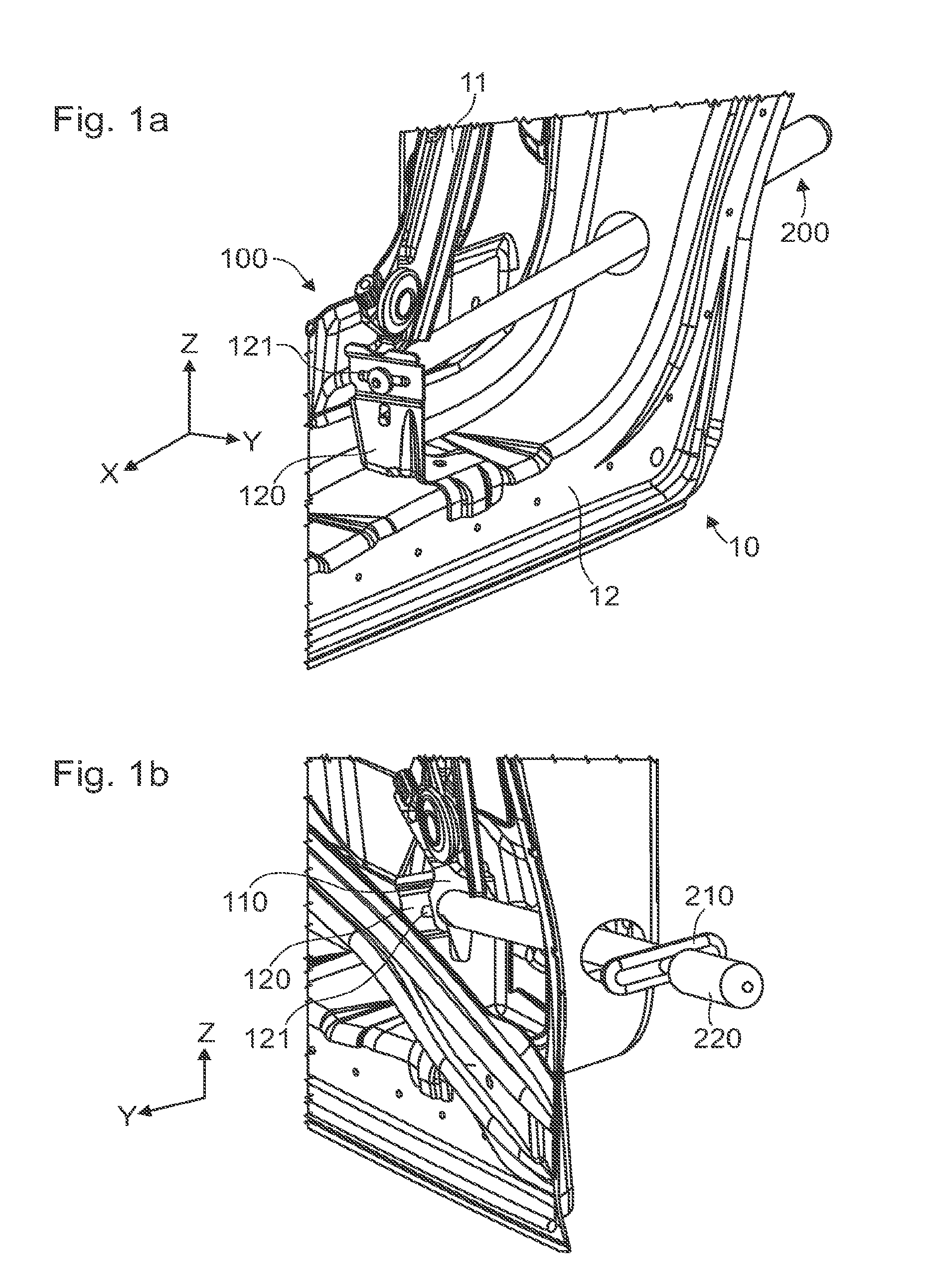 Device for adjusting and locking the position of a guide rail for a movable windowpane in a vehicle door