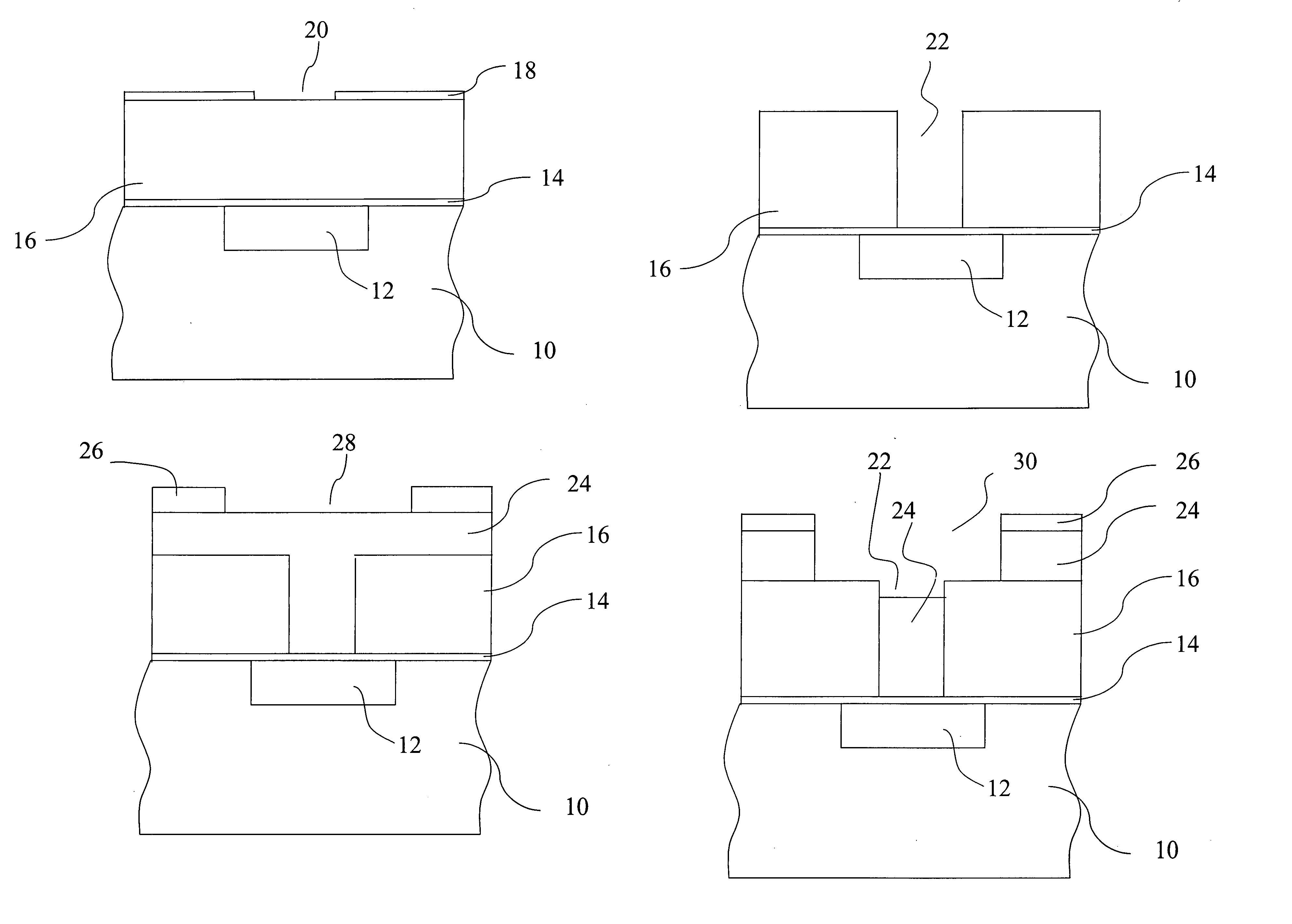 Simplified dual damascene process