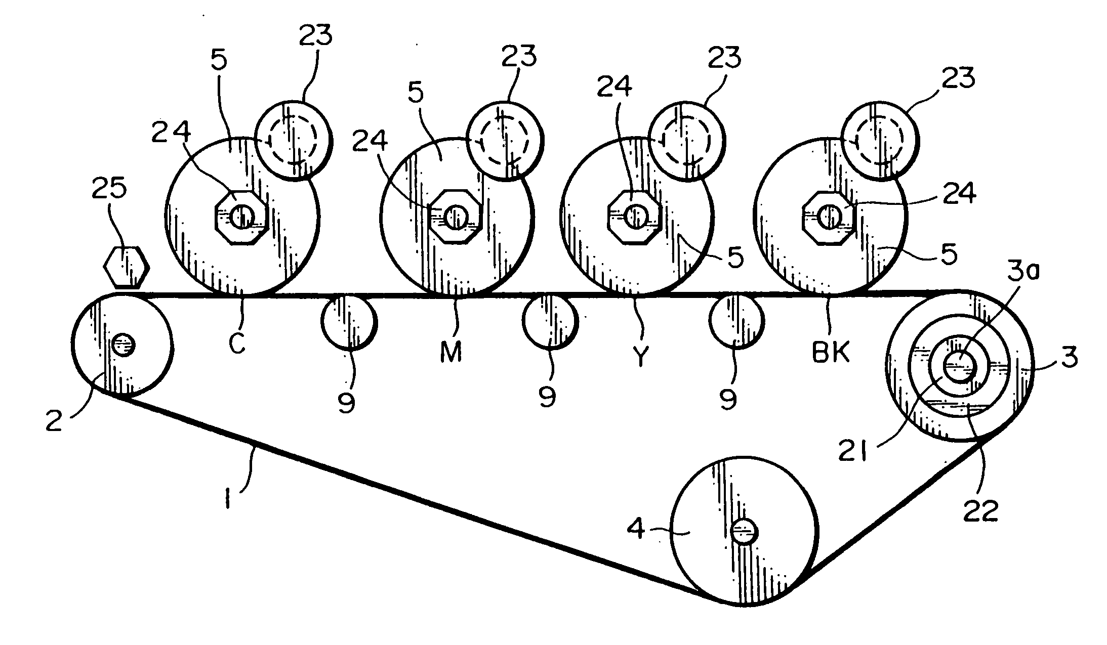 Device for driving an endless belt and image forming apparatus using the same