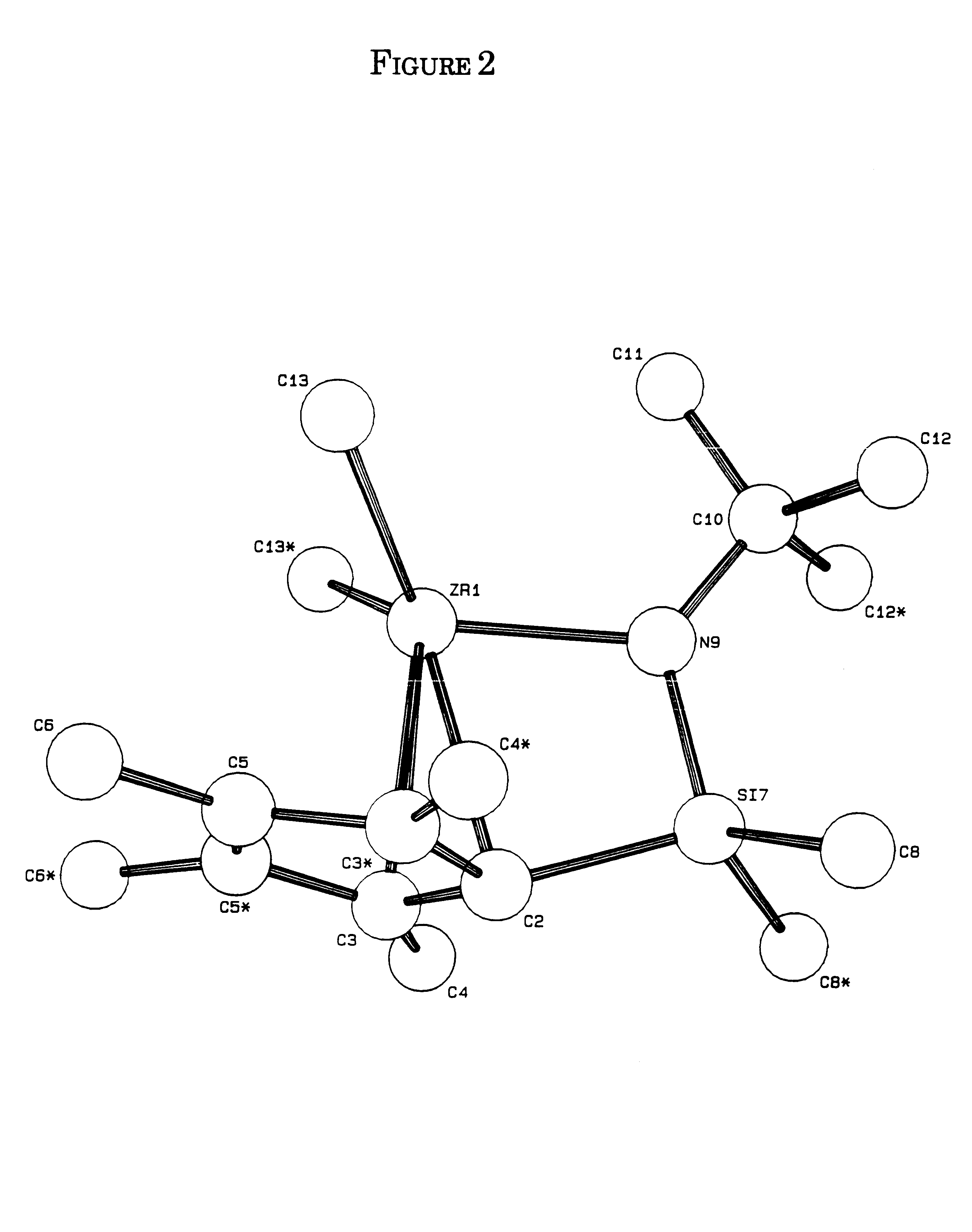 Supported constrained geometry olefin polymerization catalysts