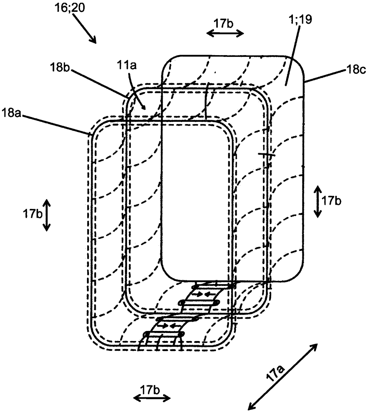 Use of a multi-layered sheet material having at least one textile fabric, passage element having such a multi-layered sheet material, and vehicle, passenger boarding bridge or passenger boarding steps having such a passage element