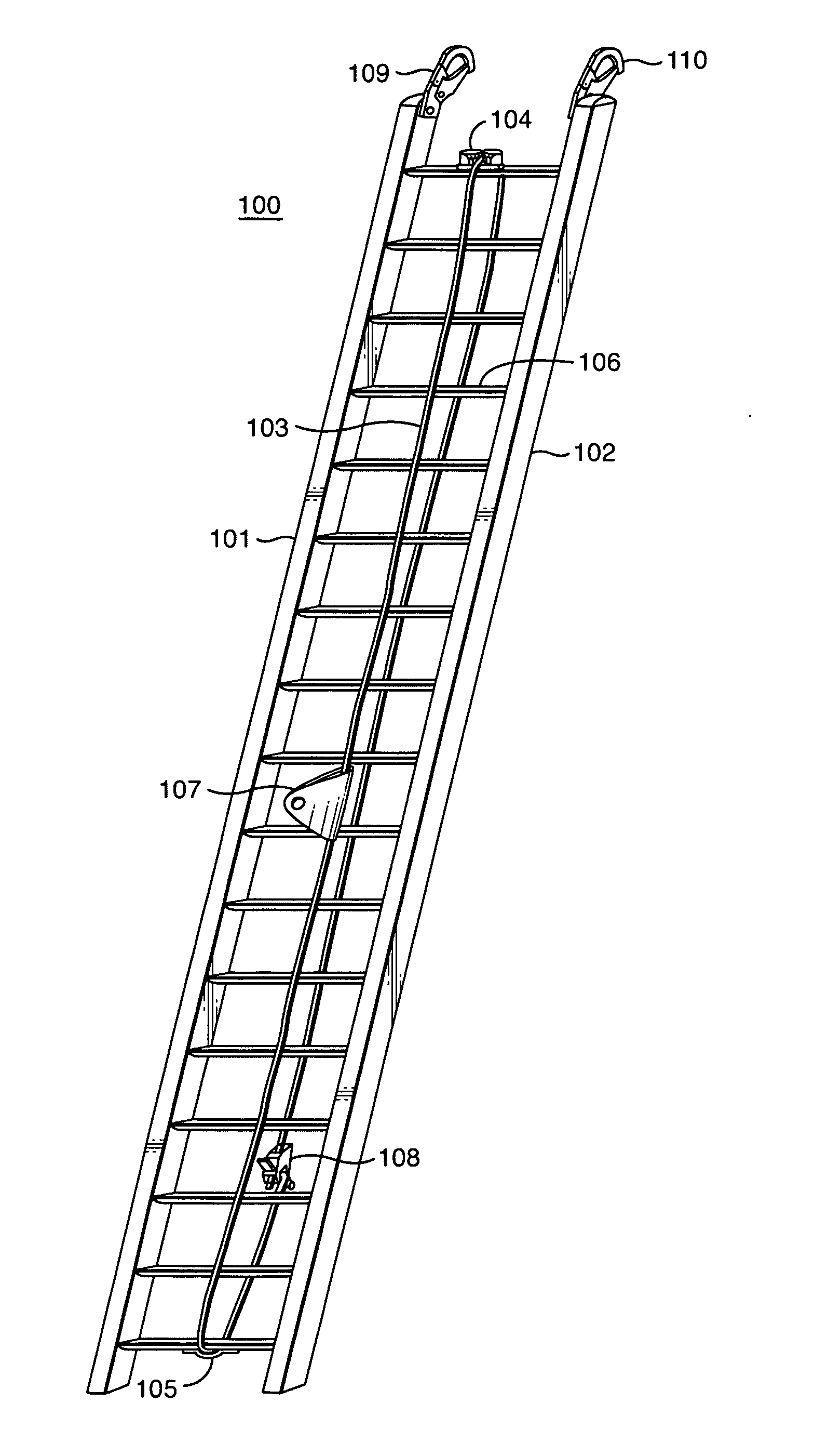 Fall-arrest ladder system