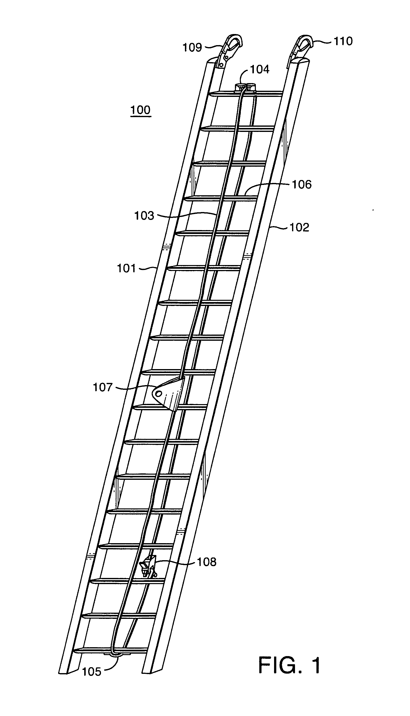 Fall-arrest ladder system