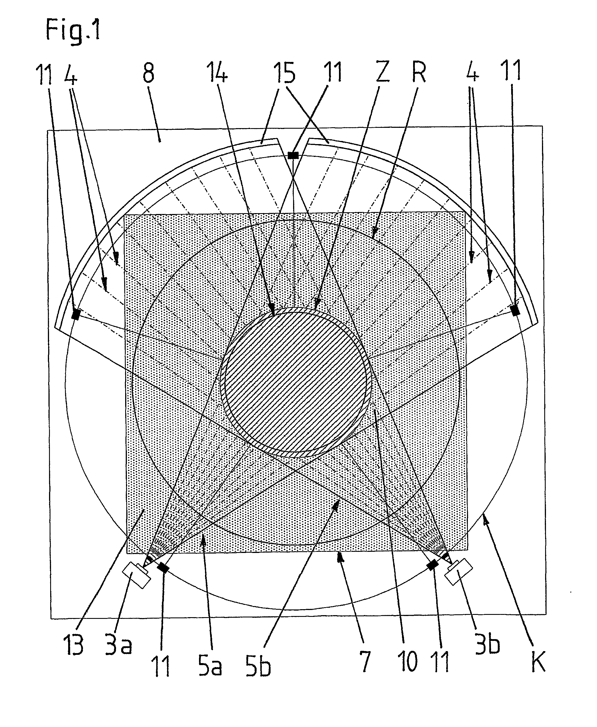 Method for electronically determining the shooting position on a shooting target