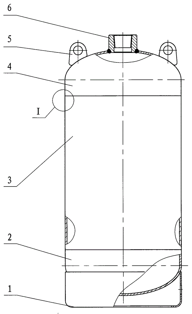 Fire protection heptafluoropropane steel cylinder and manufacturing method thereof