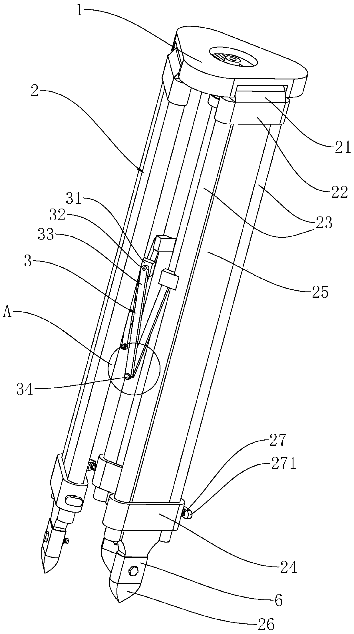 A tripod for engineering supervision