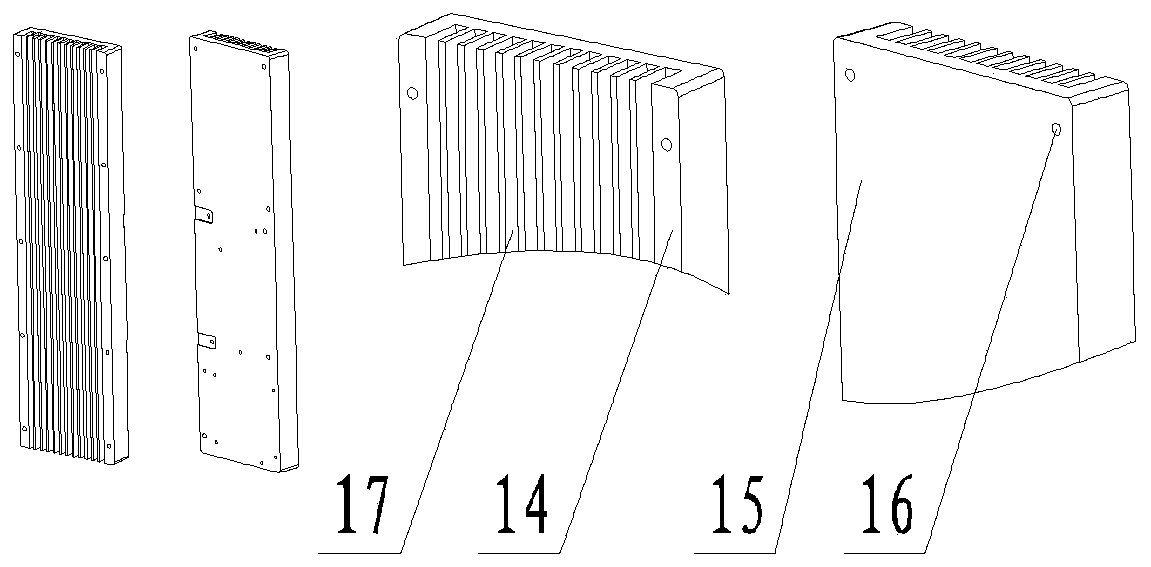 Heat dissipation structure of high-density digital power supply and power supply assembly