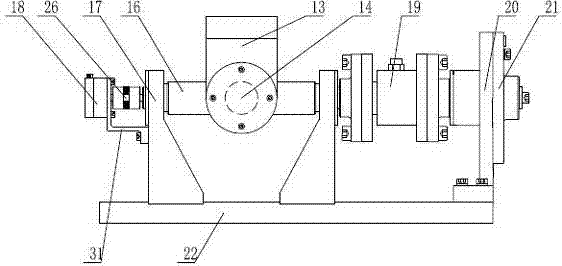 Hydrodynamic performance measuring mechanism in stability testing device for ship model in waves