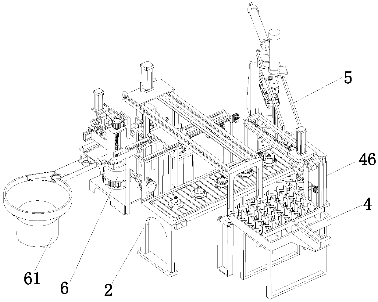 Core pipeline assembling mechanism of automatic production line of anesthesia evaporator core