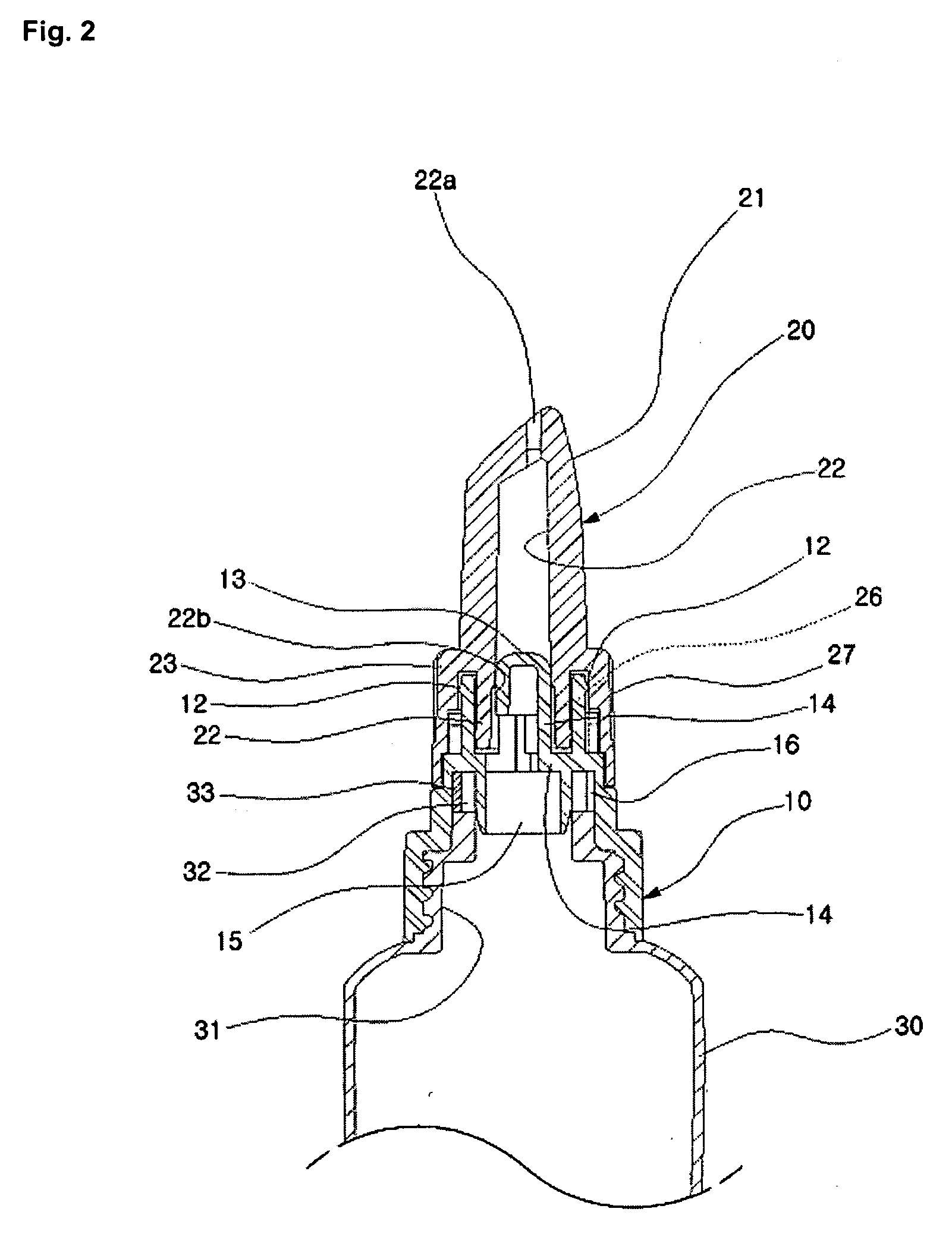 Cosmetic case capable of blocking nozzle tip air tightly