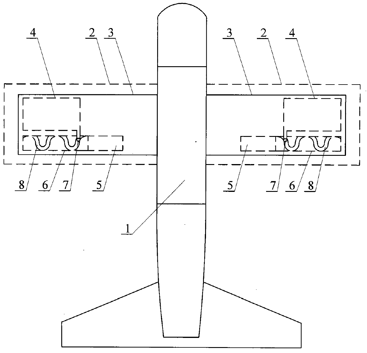 Aircraft with changeable wing shape