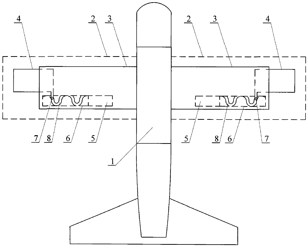 Aircraft with changeable wing shape
