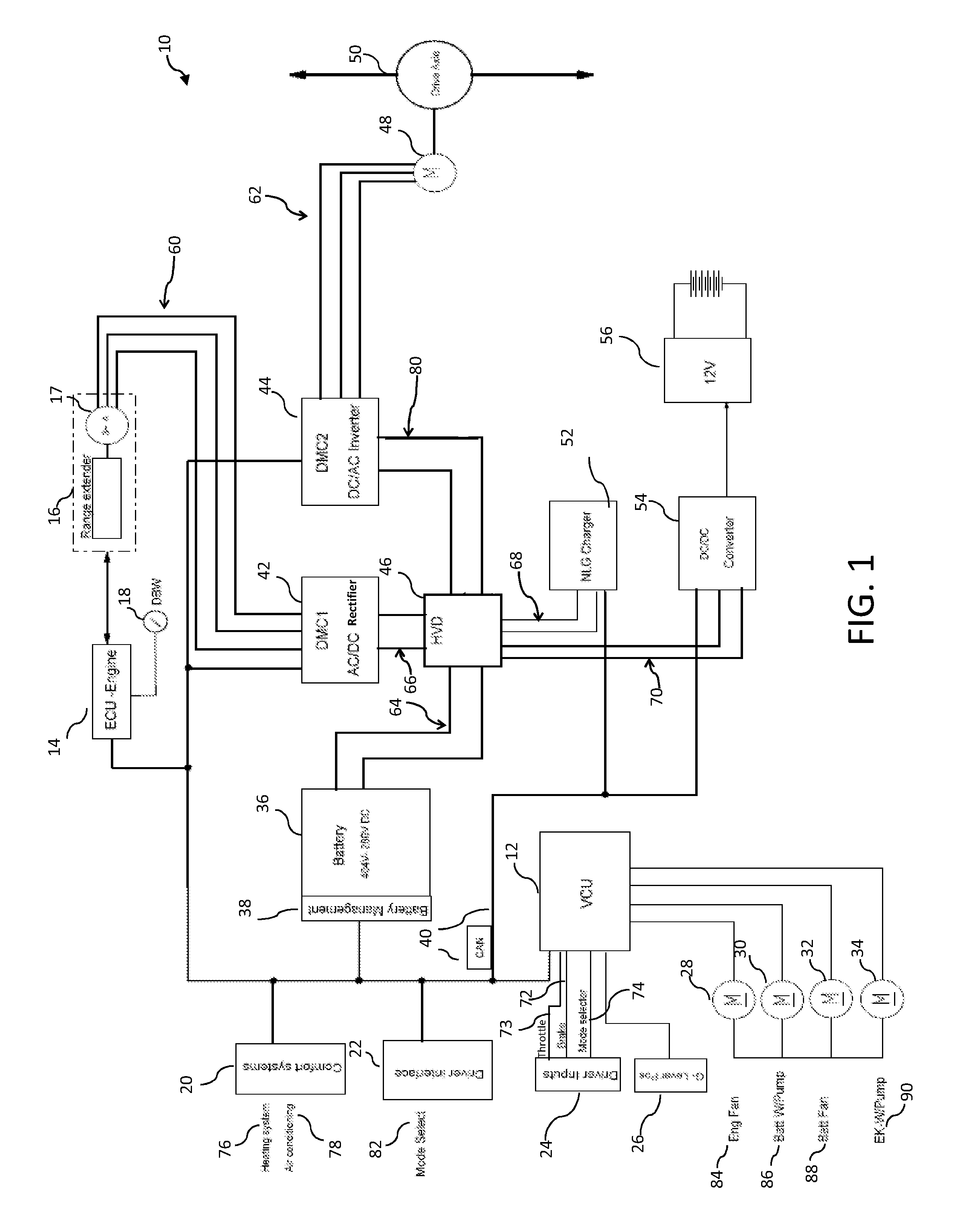 Electric vehicle and on-board batterry charging apparatus therefor