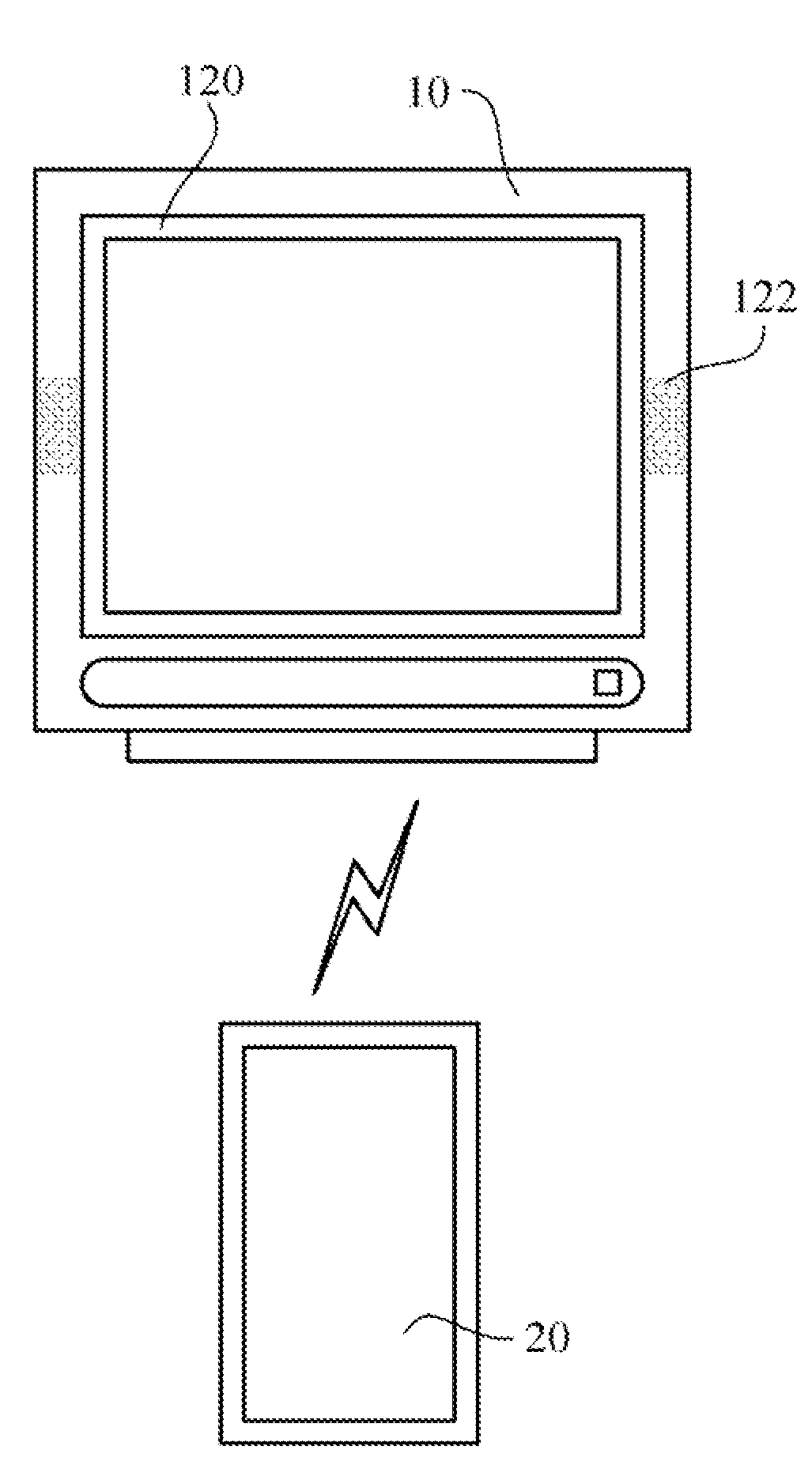 Remote control and television and method for playing a game