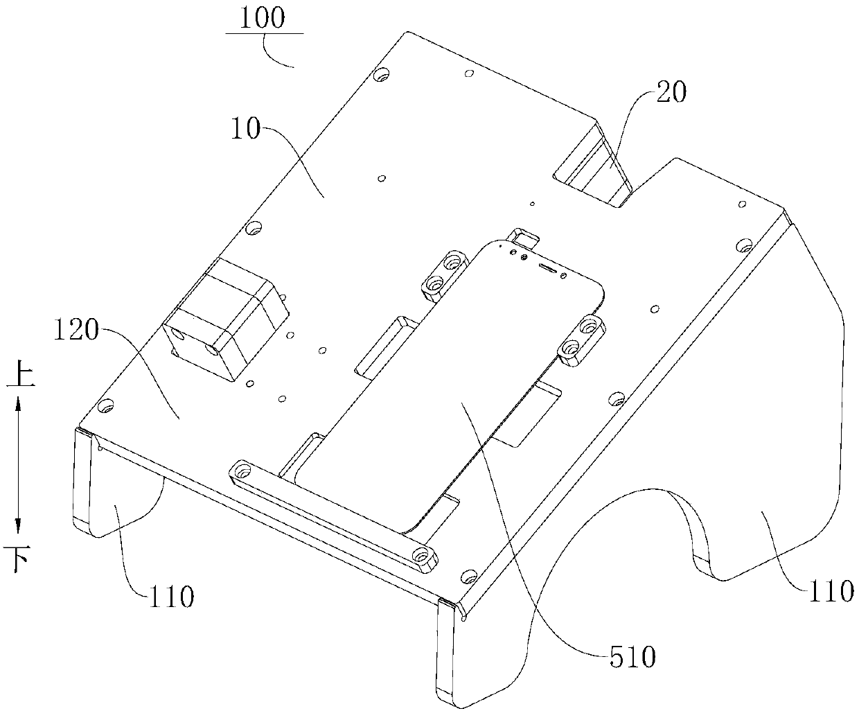 Testing tool for display screen of electronic device