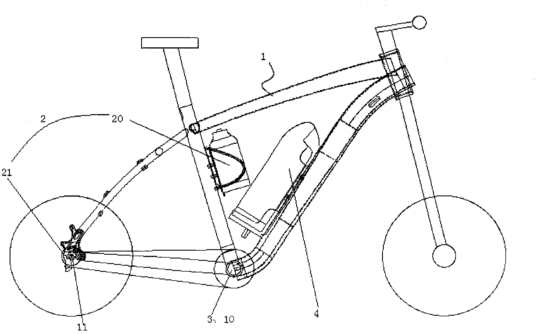 Hilly-area electric power bicycle and method of electric power thereof