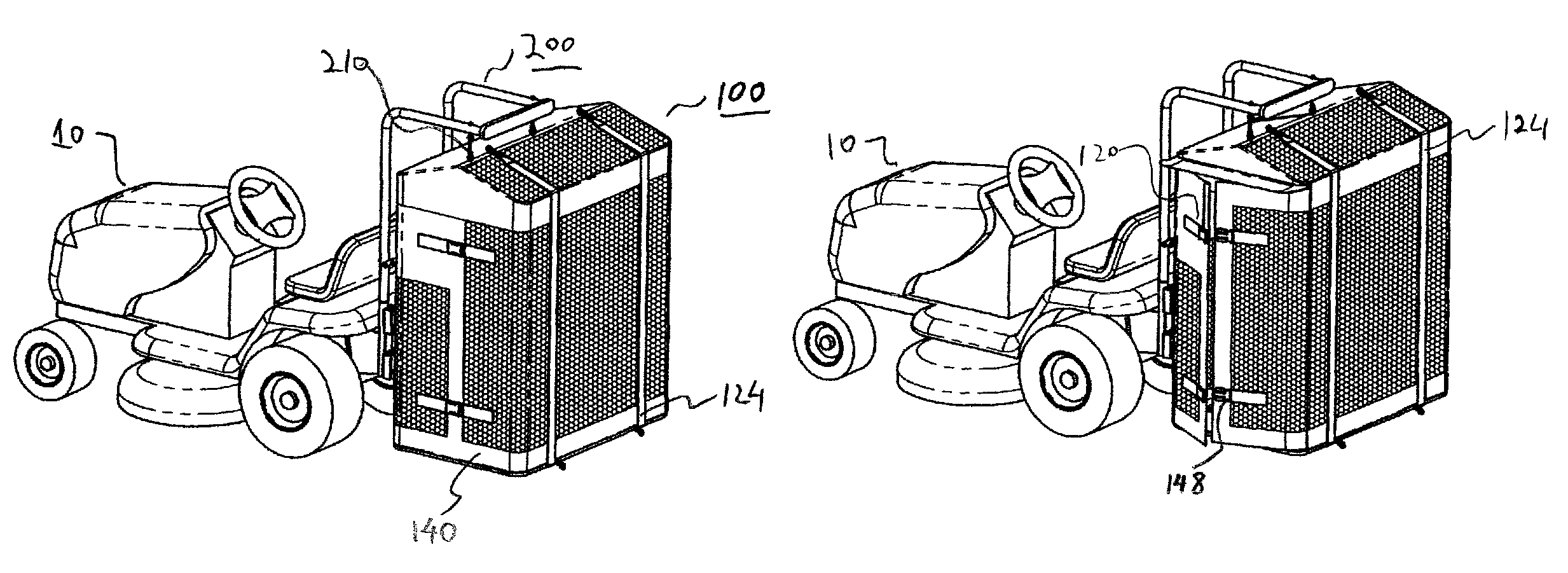 Yard waste collection system, collection apparatus, and method for collecting yard waste