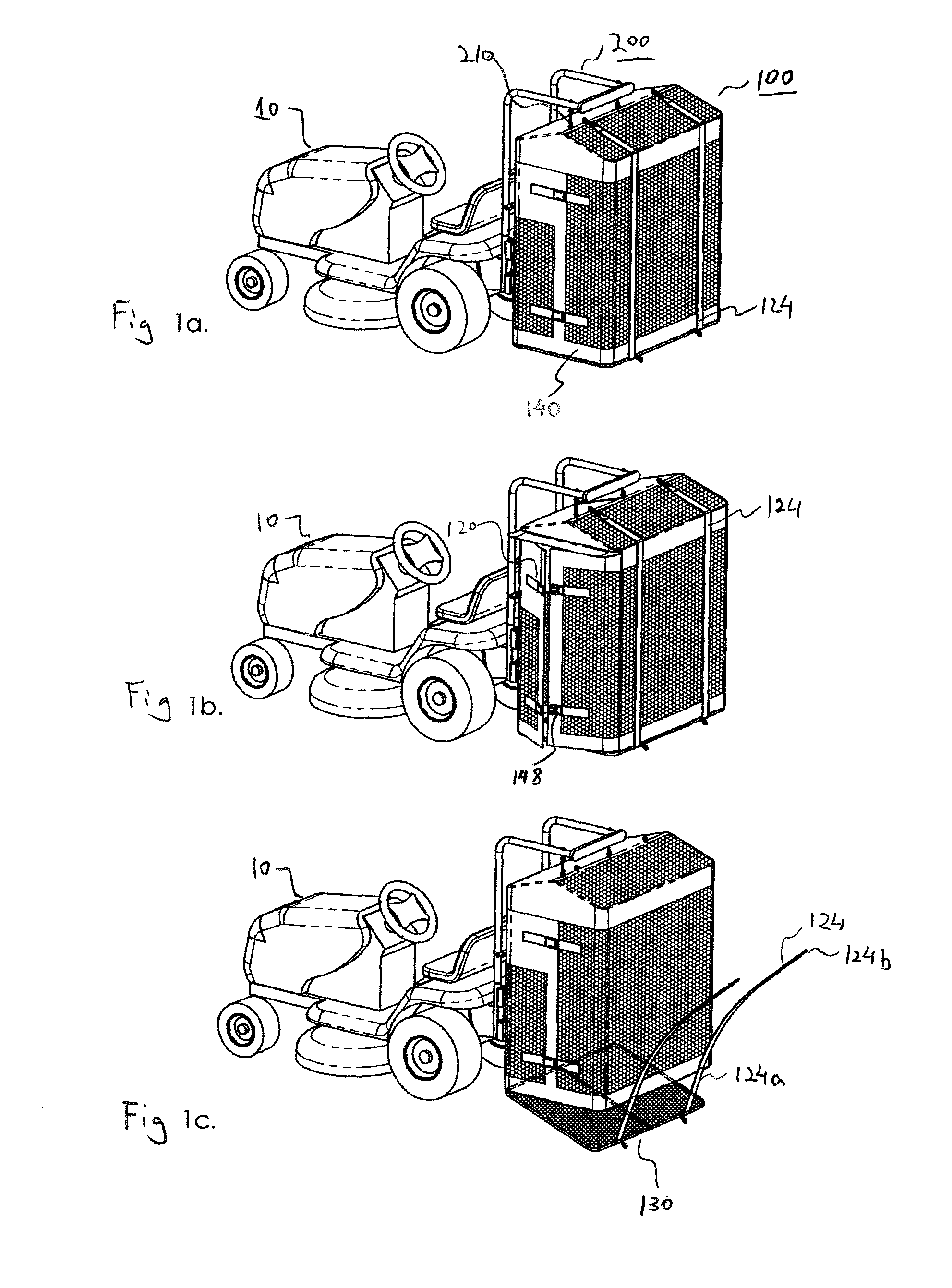 Yard waste collection system, collection apparatus, and method for collecting yard waste