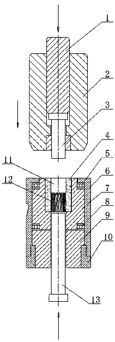 Helical gear heading mold