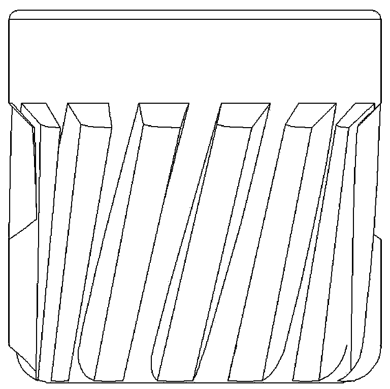 Helical gear heading mold