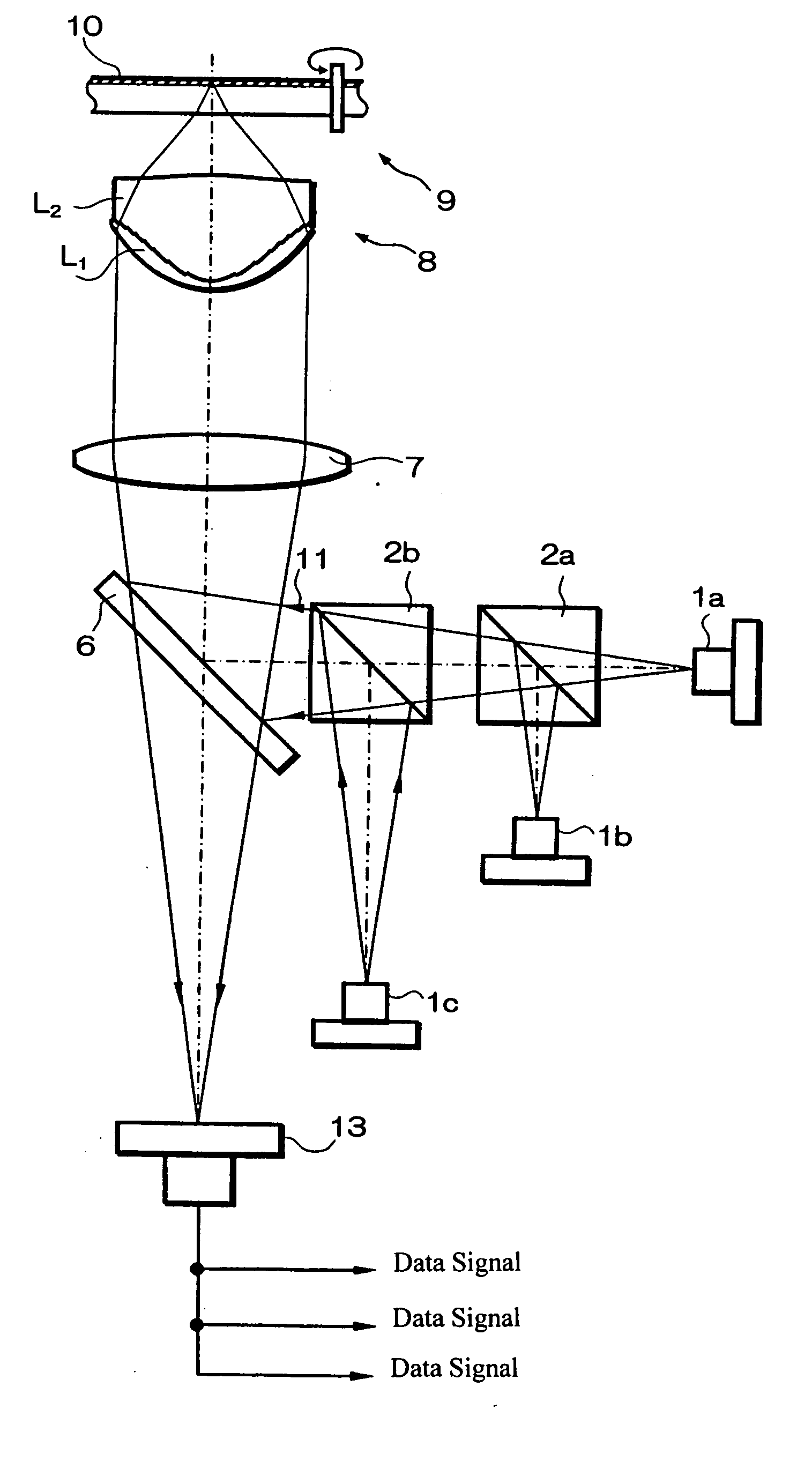 Objective lens for optical recording media and optical pickup device using it